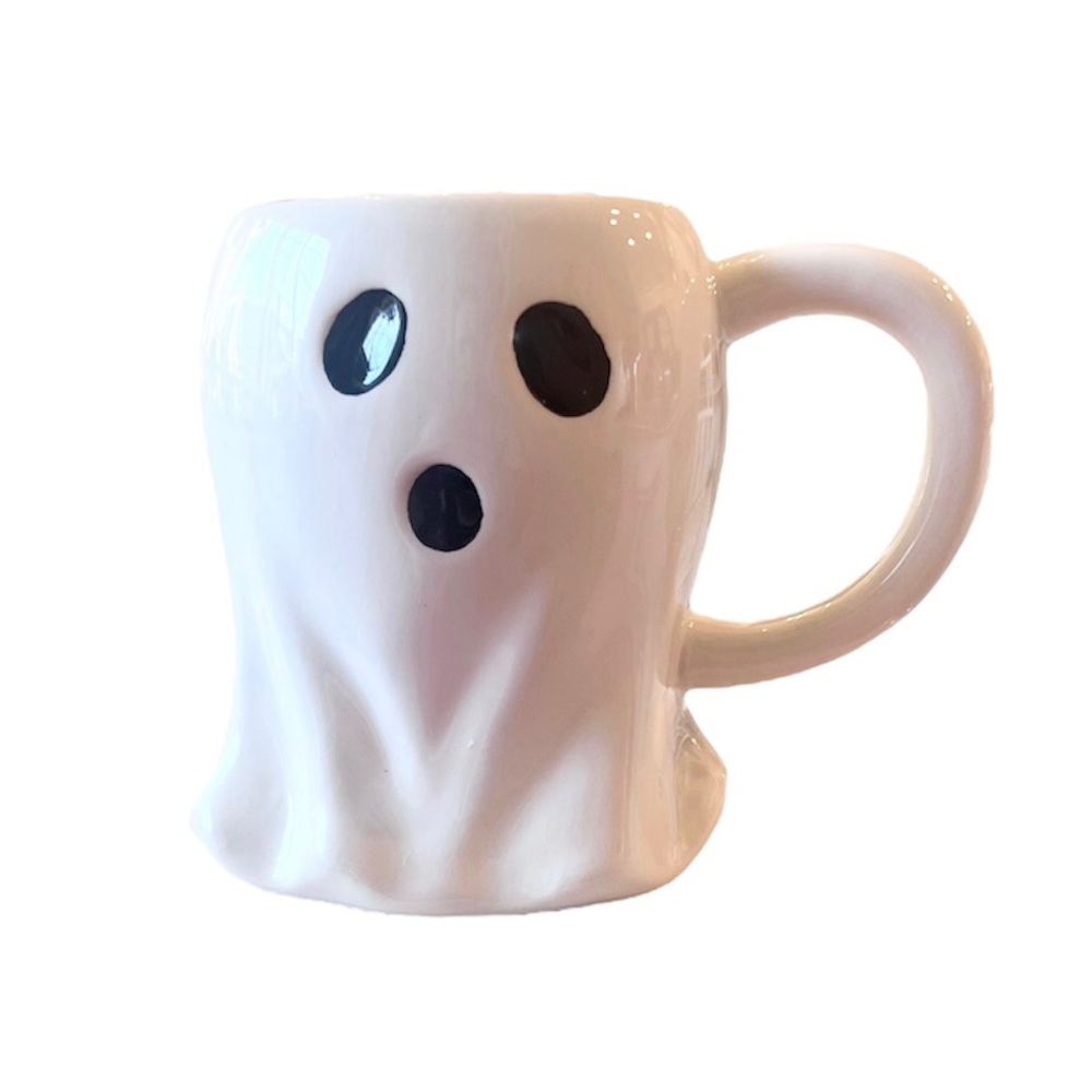 👻 GHOST Spooky White Halloween Mug NEW
